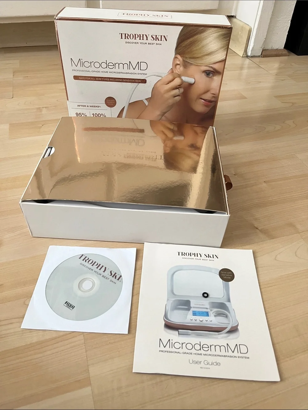 Trophy Skin MicrodermMD Professional Home Microdermabrasion System - White